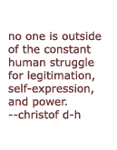 christof quote on human struggle