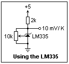 Lm335z как датчик температуры схема включения