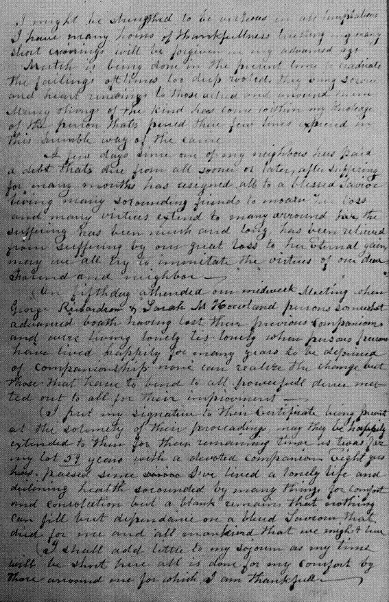 The last page of the second section of the journal.