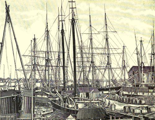 Whaleships Fitting Out For Their Cruises.